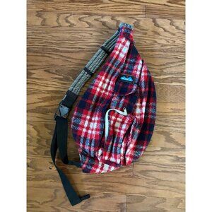 Kavu Plaid Sling Backpack
